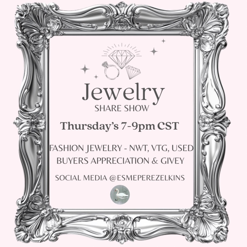 LIVE Jewelry Share Show Thursdays 7-9pm cst